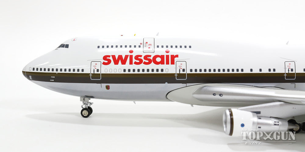 InFlight200 747-300 スイス航空 90年代 茶帯 HB-IGE (スタンド