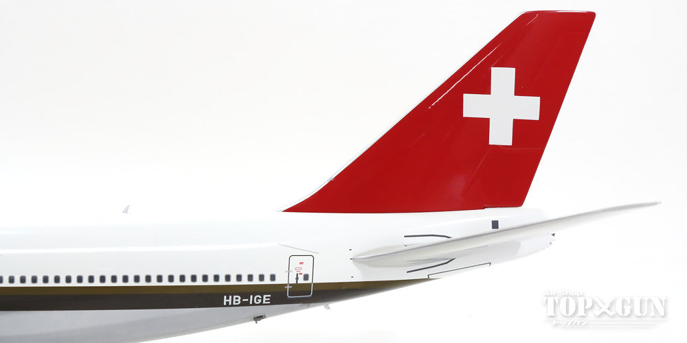 747-300 Swissair 90s Brown Belt HB-IGE (Stand Included) 1/200 *Made of Metal [IF7430915P]