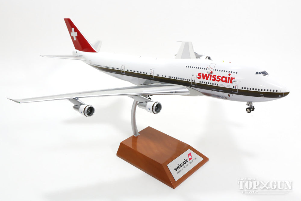 747-300 Swissair 90s Brown Belt HB-IGE (Stand Included) 1/200 *Made of Metal [IF7430915P]