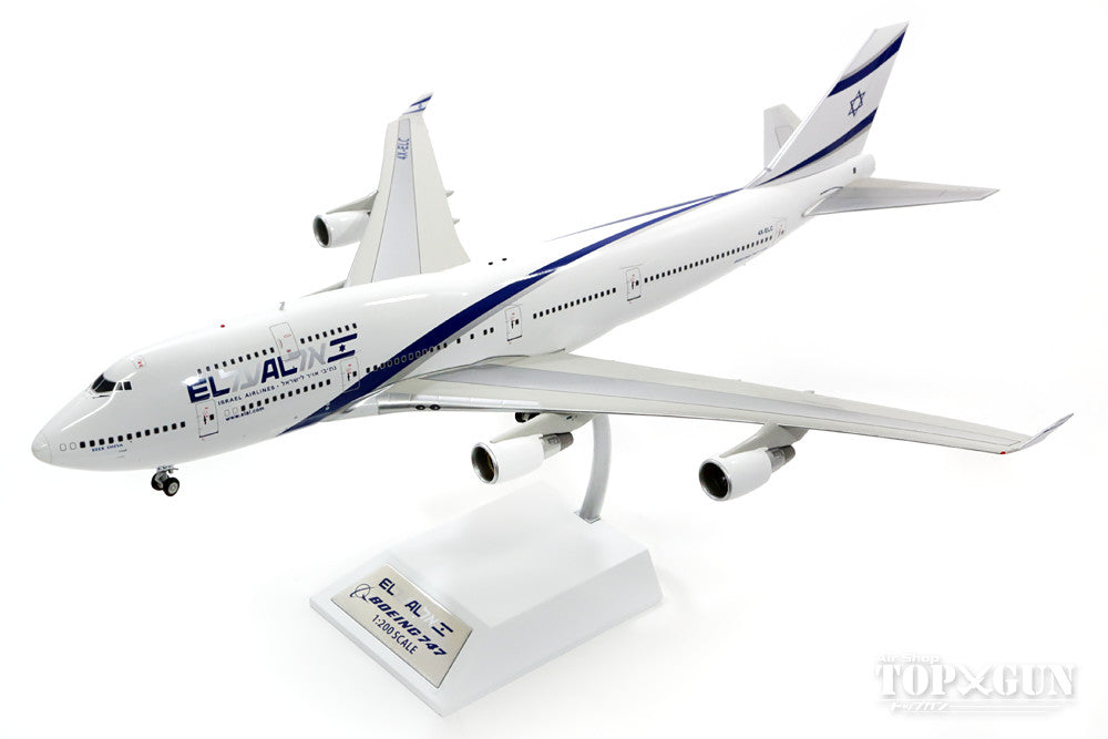 747-400 El Al Israel Airlines (stand included) 4X-ELC 1/200 *Made of metal [IF7441216]