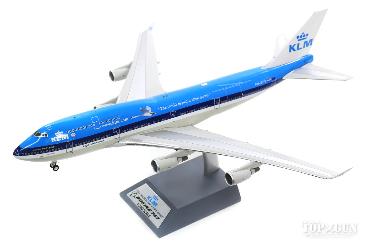 747-400 KLM Royal Dutch Airlines PH-BFV "City of Vancouver" With Stand 1/200 [IF744KL0919]