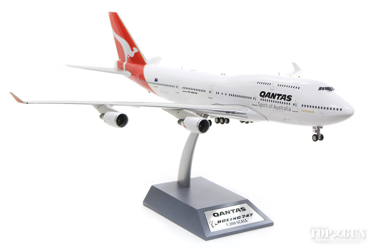 InFlight200 747-400 カンタス航空 VH-OEG With Stand 1/200