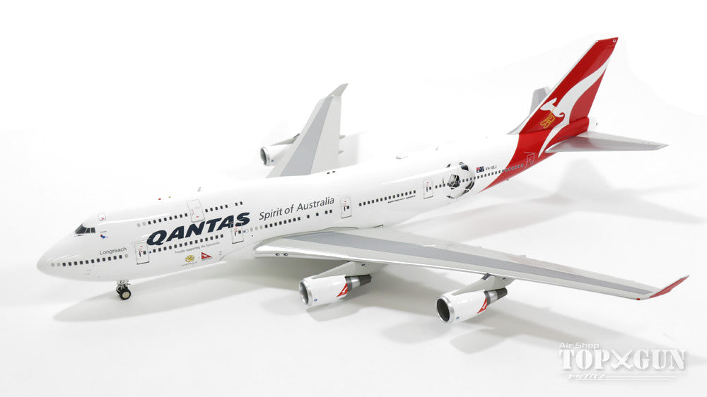 747-400ER Qantas Special Paint "Socceroos" (with stand) VH-OEJ 1/200 *Made of metal [IF747QFA008]