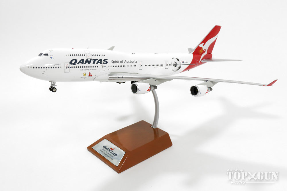 747-400ER Qantas Special Paint "Socceroos" (with stand) VH-OEJ 1/200 *Made of metal [IF747QFA008]