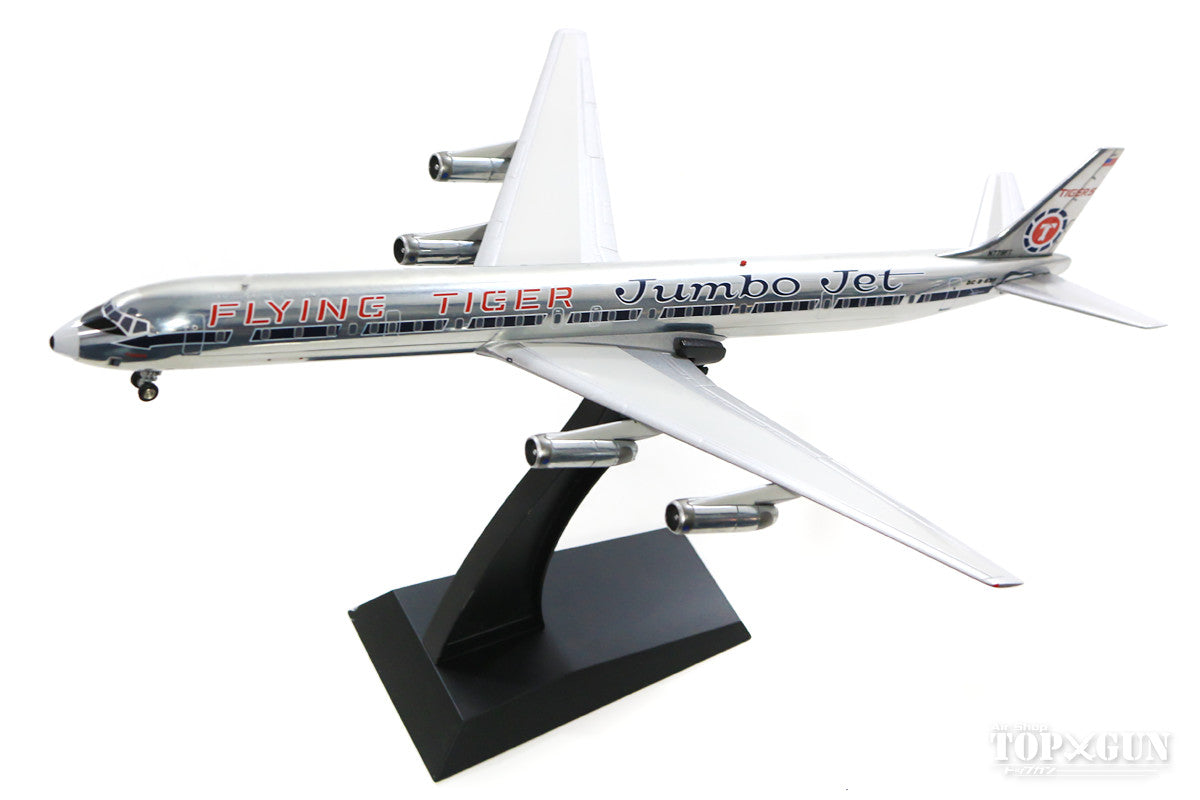 DC-8-63F (Cargo Type) Flying Tiger Airlines 60s-70s "JumboJet" Polished Finish (Stand Included) N779FT 1/200 *Made of Metal [IF863FT01P]