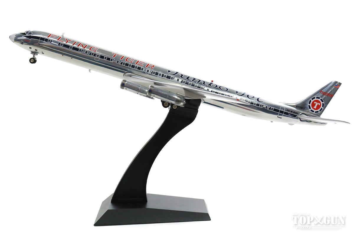 DC-8-63F (Cargo Type) Flying Tiger Airlines 60s-70s "JumboJet" Polished Finish (Stand Included) N779FT 1/200 *Made of Metal [IF863FT01P]