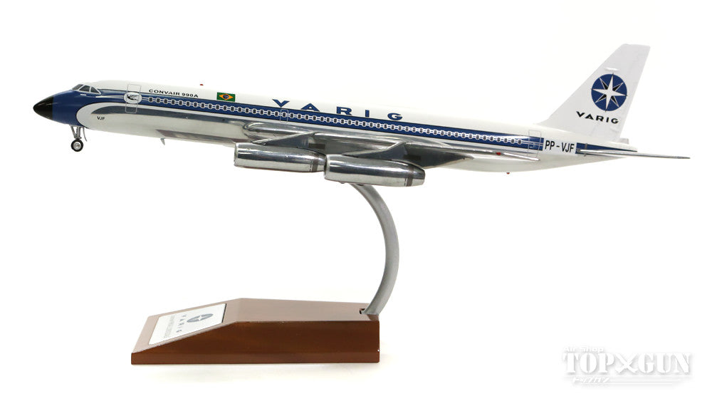 Convair 990A Varig Brazilian Airlines 1960s Polished finish (stand included) PP-VJF 1/200 *Made of metal [IF9901016P]