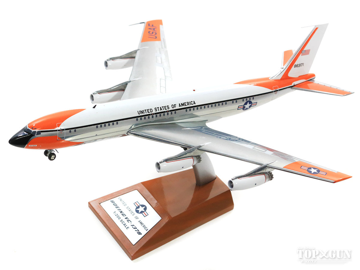 VC-137B (707-153B) US Air Force 1960s Polished finish #58-6971 (stand included) 1/200 *Made of metal [IFAF1701001P]