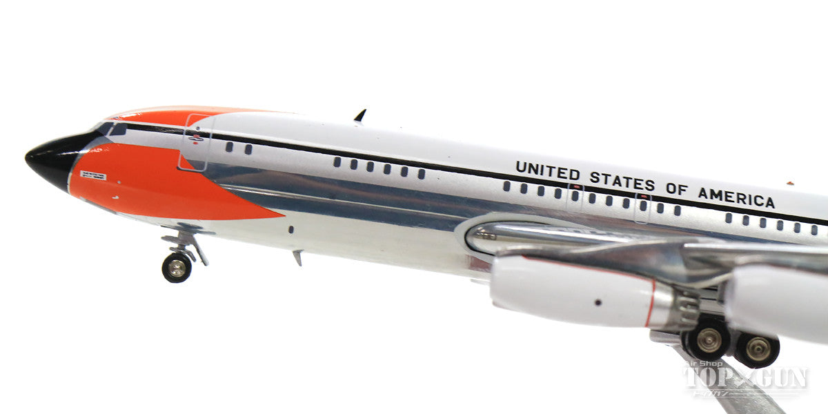 VC-137B (707-153B) US Air Force 1960s Polished finish #58-6971 (stand included) 1/200 *Made of metal [IFAF1701001P]