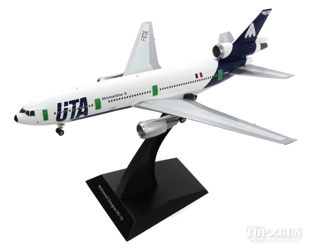 DC-10-30 UTA France Airlines (Aero Maritime logo) circa 1989 F-BTDE (polished finish, stand included) 1/200 *Made of metal [IFDC101115P]