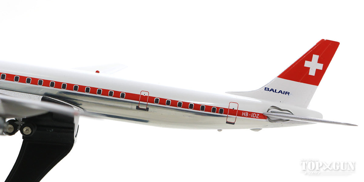 DC-8-63 バルエア（スイス） 70-80年代 （スタンド付属） HB-IDZ 1/200 ※金属製 [IFDC8630115]