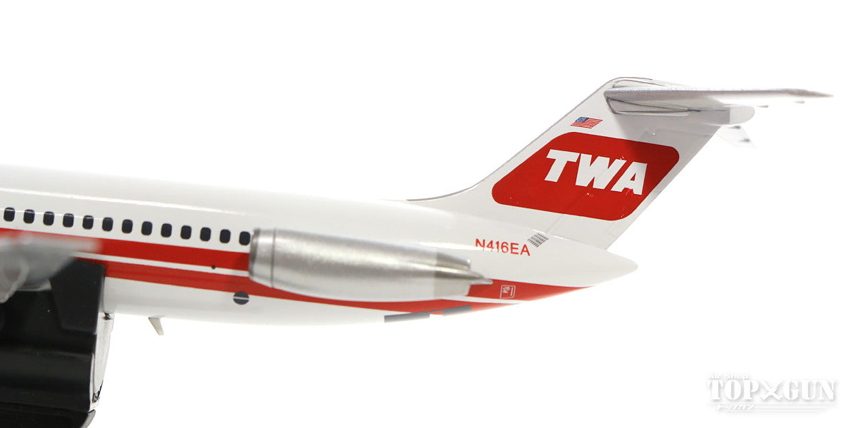 DC-9-51 TWA Trans World Airlines 1990s N416EA (stand included) 1/200 *Made of metal [IFDC950917]