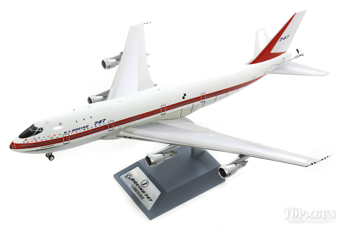 KC-747／KC-33A（空中給油改造） ボーイング社 ハウスカラー ポリッシュ仕上 N1352B （スタンド付属） 1/200 ※金属製 [IFKC7470119P]