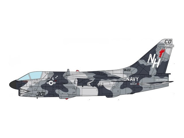 A-7E US Navy 22nd Attack Squadron "Fighting Red Cocks" Operation Praying Mantis (attack on Iran) 1988 NH301 1/72 [JCW-72-A7-003]