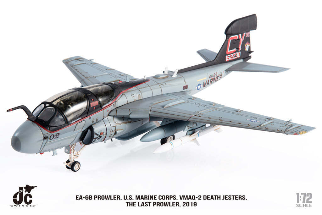 EA-6B Prowler, USMC, 2nd Marine Tactical Electronic Warfare Squadron "Death Jesters", retired in 2019, CY02/#162230, 1/72 [JCW-72-EA6B-001]