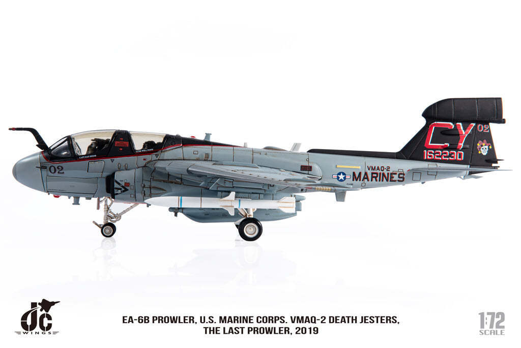 EA-6B Prowler, USMC, 2nd Marine Tactical Electronic Warfare Squadron "Death Jesters", retired in 2019, CY02/#162230, 1/72 [JCW-72-EA6B-001]