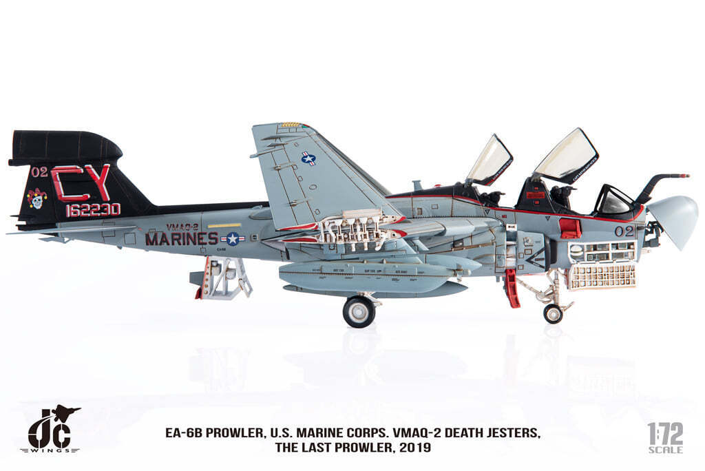 EA-6B Prowler, USMC, 2nd Marine Tactical Electronic Warfare Squadron "Death Jesters", retired in 2019, CY02/#162230, 1/72 [JCW-72-EA6B-001]