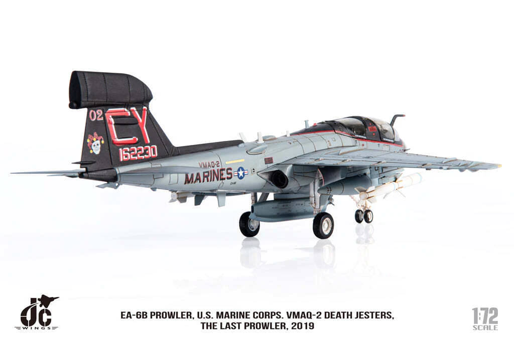 EA-6B Prowler, USMC, 2nd Marine Tactical Electronic Warfare Squadron "Death Jesters", retired in 2019, CY02/#162230, 1/72 [JCW-72-EA6B-001]