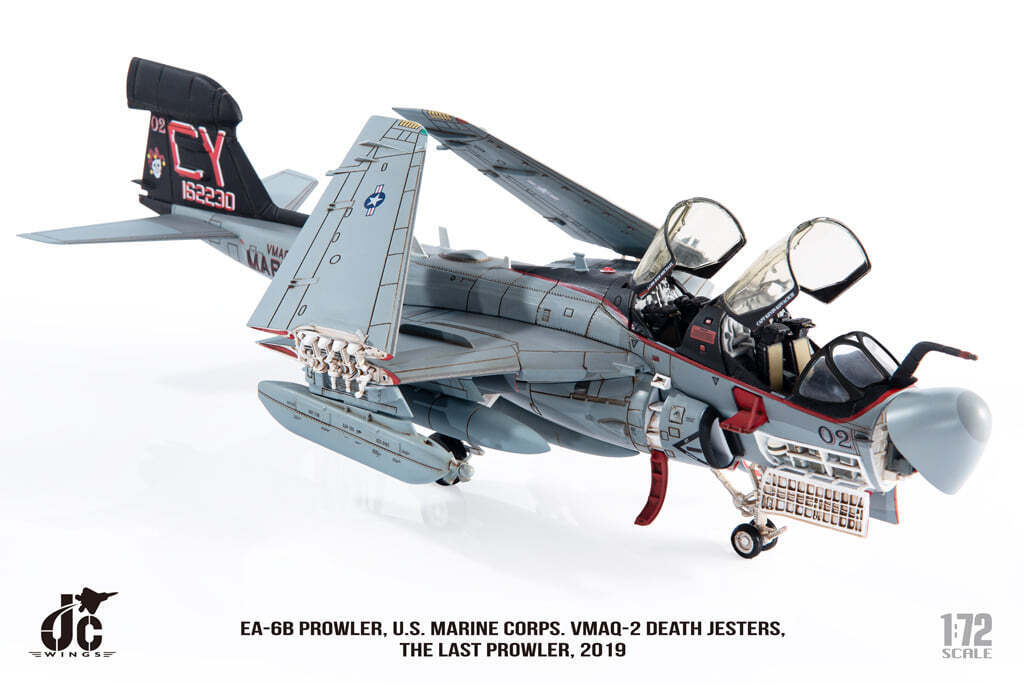 EA-6B Prowler, USMC, 2nd Marine Tactical Electronic Warfare Squadron "Death Jesters", retired in 2019, CY02/#162230, 1/72 [JCW-72-EA6B-001]