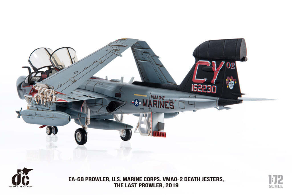 EA-6B Prowler, USMC, 2nd Marine Tactical Electronic Warfare Squadron "Death Jesters", retired in 2019, CY02/#162230, 1/72 [JCW-72-EA6B-001]