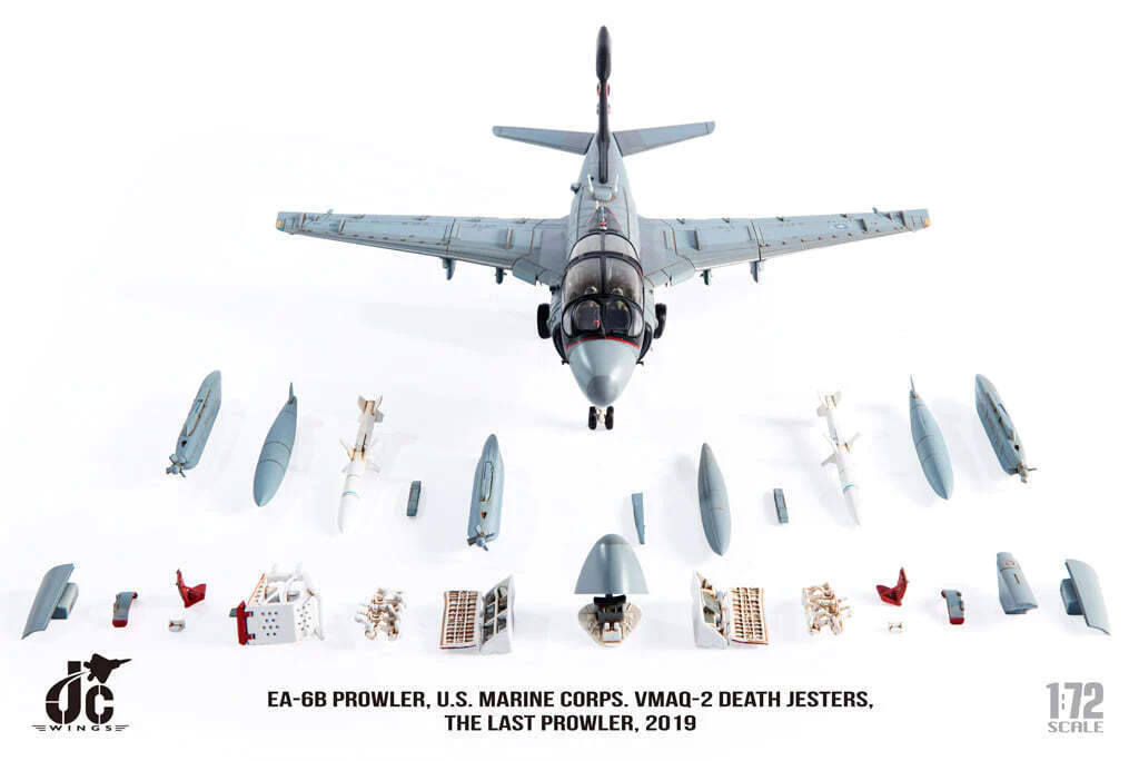 EA-6Bプラウラー アメリカ海兵隊 第2海兵戦術電子戦飛行隊「デス・ジェスターズ」 引退時 2019年 CY02/#162230 1/72 [JCW-72-EA6B-001]