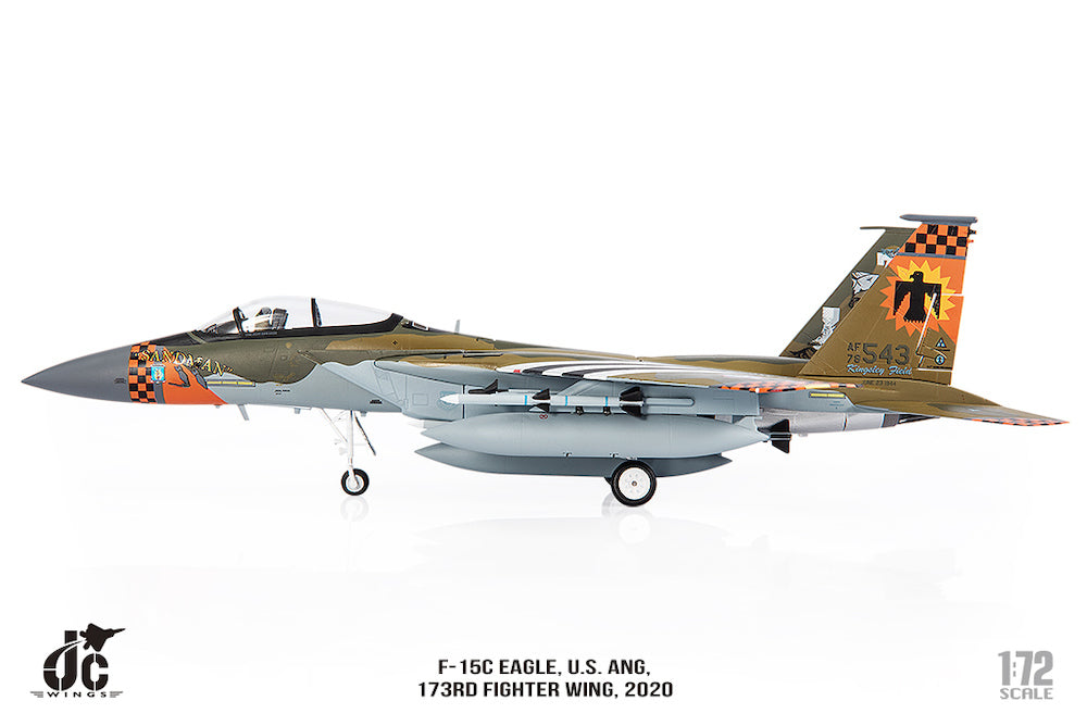 F-15C, United States Air Force, Oregon Air National Guard, 173rd Fighter Wing, 114th Fighter Squadron, special paint job "David Kingsley", Kingsley Field #78-0543, 1/72 [JCW-72-F15-017]