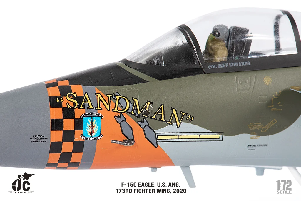 F-15C, United States Air Force, Oregon Air National Guard, 173rd Fighter Wing, 114th Fighter Squadron, special paint job "David Kingsley", Kingsley Field #78-0543, 1/72 [JCW-72-F15-017]