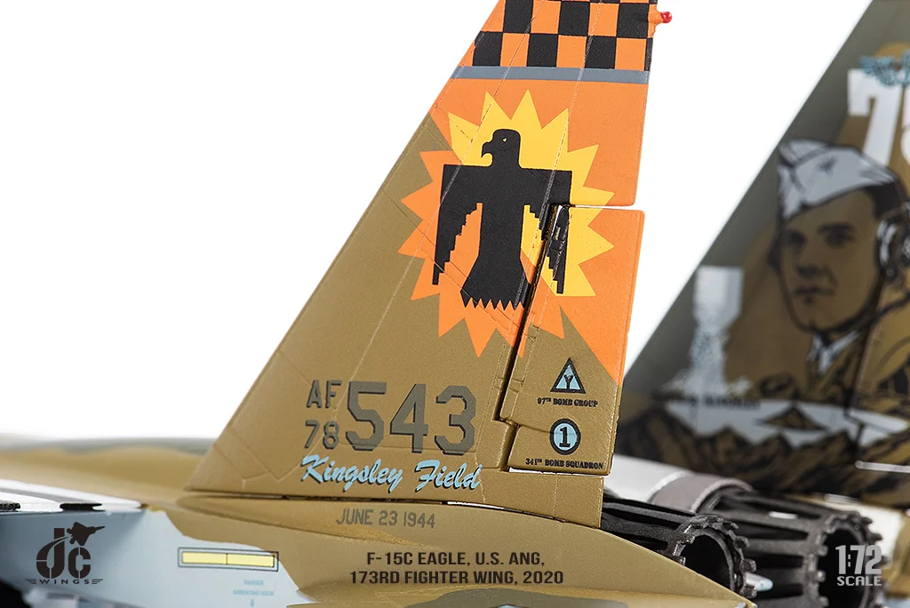 F-15C, United States Air Force, Oregon Air National Guard, 173rd Fighter Wing, 114th Fighter Squadron, special paint job "David Kingsley", Kingsley Field #78-0543, 1/72 [JCW-72-F15-017]