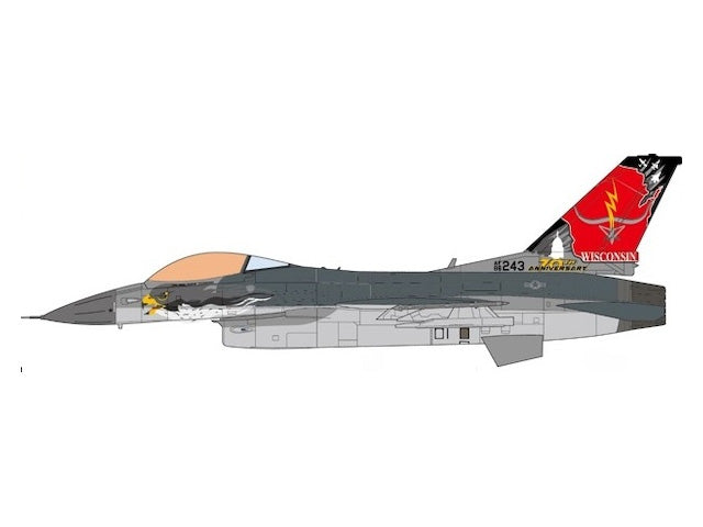 F-16C アメリカ空軍 ウィスコンシン州空軍 第115戦闘航空団 特別塗装「航空団70周年」 18年 #87243 1/72 [JCW-72-F16-010]