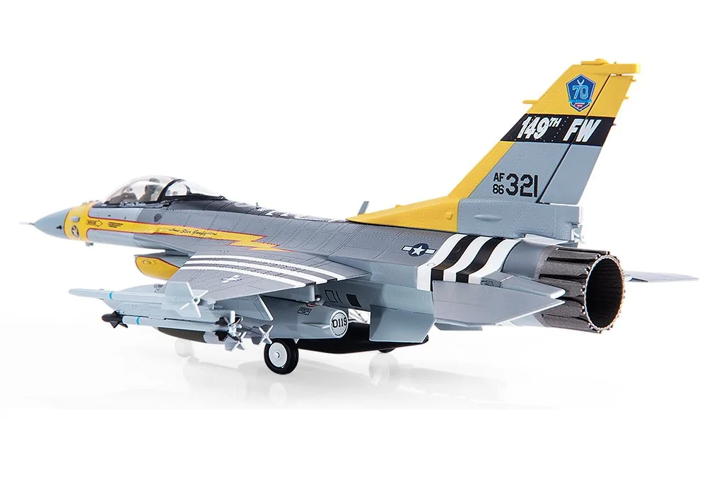 F-16C (Block 30E) USAF Texas 149th Fighter Wing 182nd Fighter Squadron Special Paint "70th Anniversary of the Air Force" 2017 #86-0321 1/72 [JCW-72-F16-013]