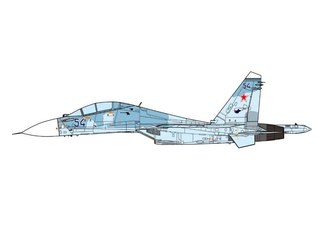 SU-30MK Russian Air Force 142nd Fighter Aviation Regiment 1997 #54 1/72 [JCW-72-SU30-008]