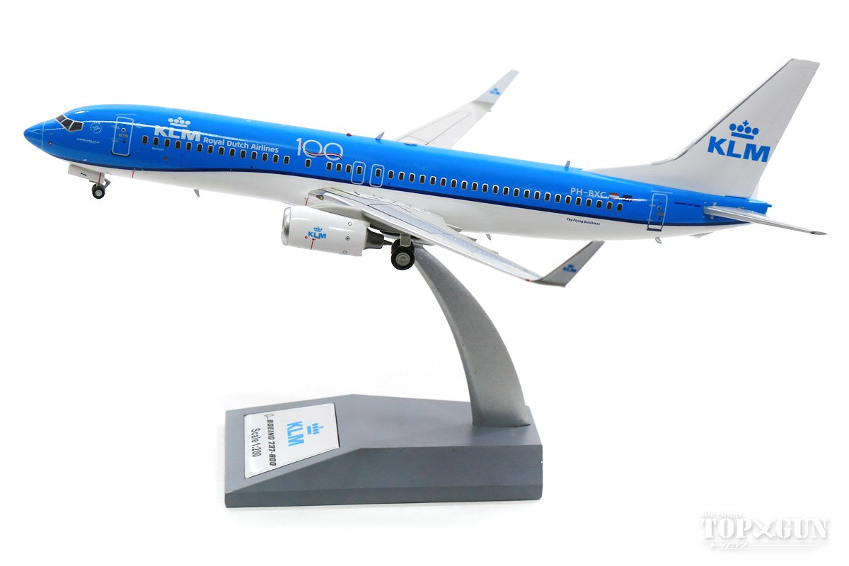 737-800w KLM Royal Dutch Airlines PH-BXC 100th Logo With Stand 1/200 [JF-737-8-011]