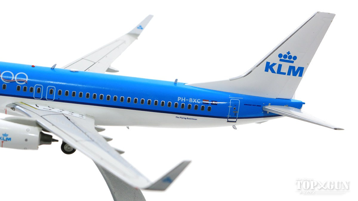 737-800w KLM Royal Dutch Airlines PH-BXC 100th Logo With Stand 1/200 [JF-737-8-011]