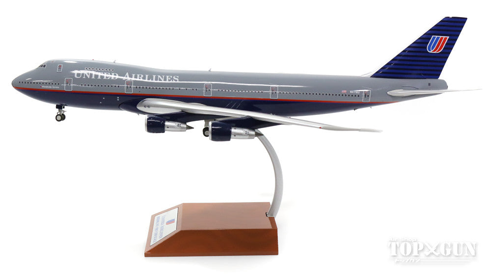 747-100 United Airlines 90s N4716U (stand included) 1/200 *Made of metal [JF-747-1-001]