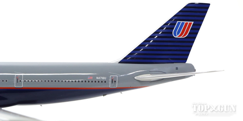 747-100 United Airlines 90s N4716U (stand included) 1/200 *Made of metal [JF-747-1-001]