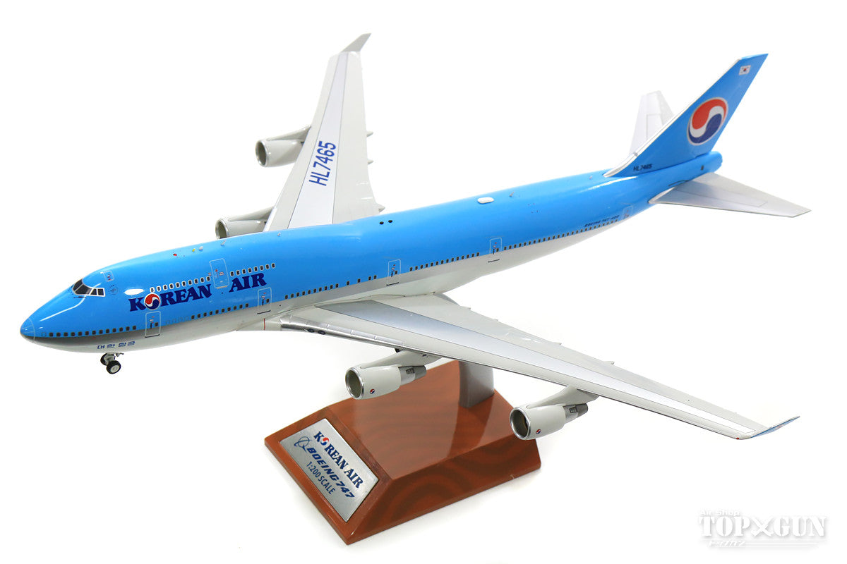 747-400 Korean Air (stand included) 2000s HL7465 1/200 *Made of metal [JF-747-4-038]