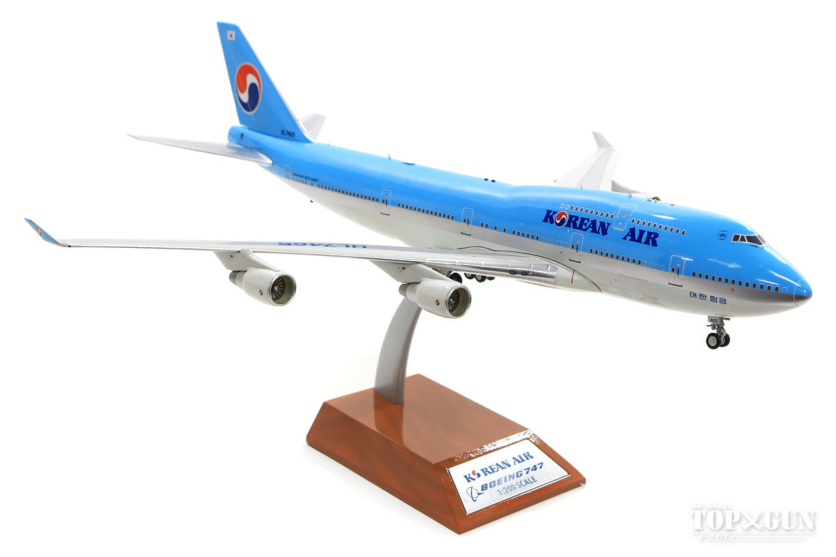 747-400 Korean Air (stand included) 2000s HL7465 1/200 *Made of metal [JF-747-4-038]