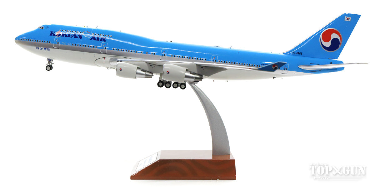 747-400 Korean Air (stand included) 2000s HL7465 1/200 *Made of metal [JF-747-4-038]