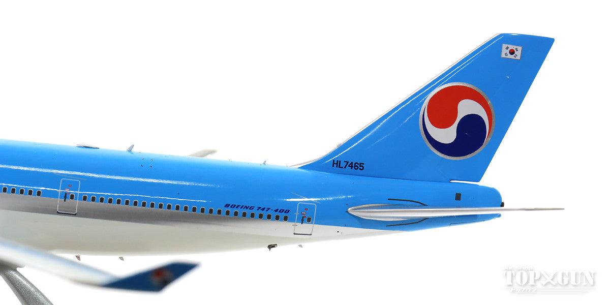 747-400 Korean Air (stand included) 2000s HL7465 1/200 *Made of metal [JF-747-4-038]