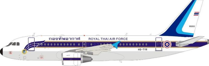 ACJ319 Royal Thai Air Force HS-TYR 1/200 [JF-A319-007]