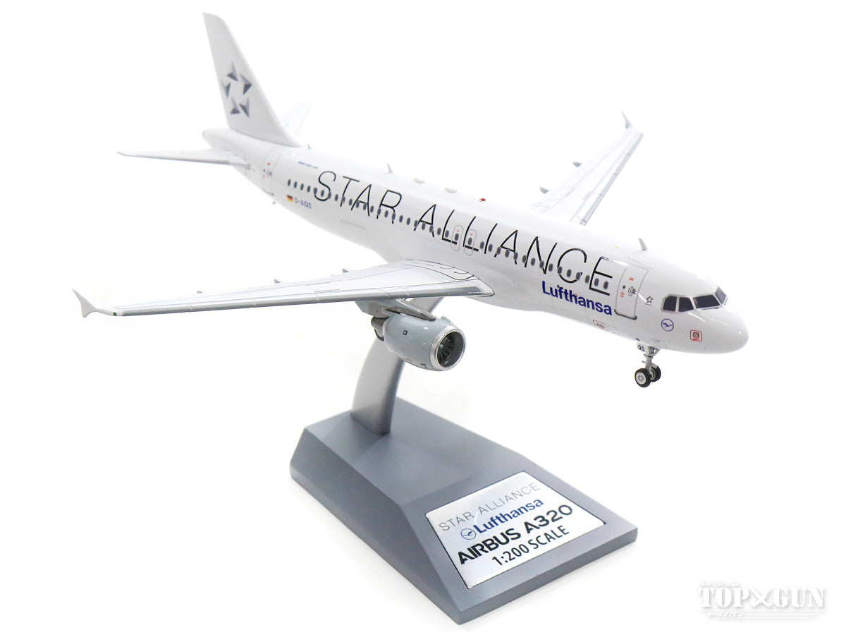 A320-200 Lufthansa Special Paint "Star Alliance" D-AIQS With Stand 1/200 [JF-A320-015]