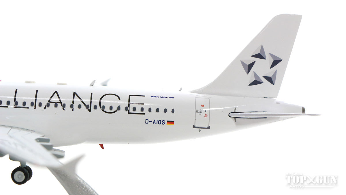 A320-200 Lufthansa Special Paint "Star Alliance" D-AIQS With Stand 1/200 [JF-A320-015]