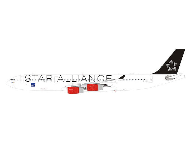 A340-300 SAS Scandinavian Airlines Special Paint "Star Alliance" OY-KBM 1/200 [JF-A340-007]