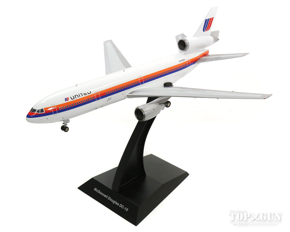 DC-10-10 ユナイテッド航空 80年代 （スタンド付属） N1830U 1/200 ※金属製 [JF-DC10-1-001]