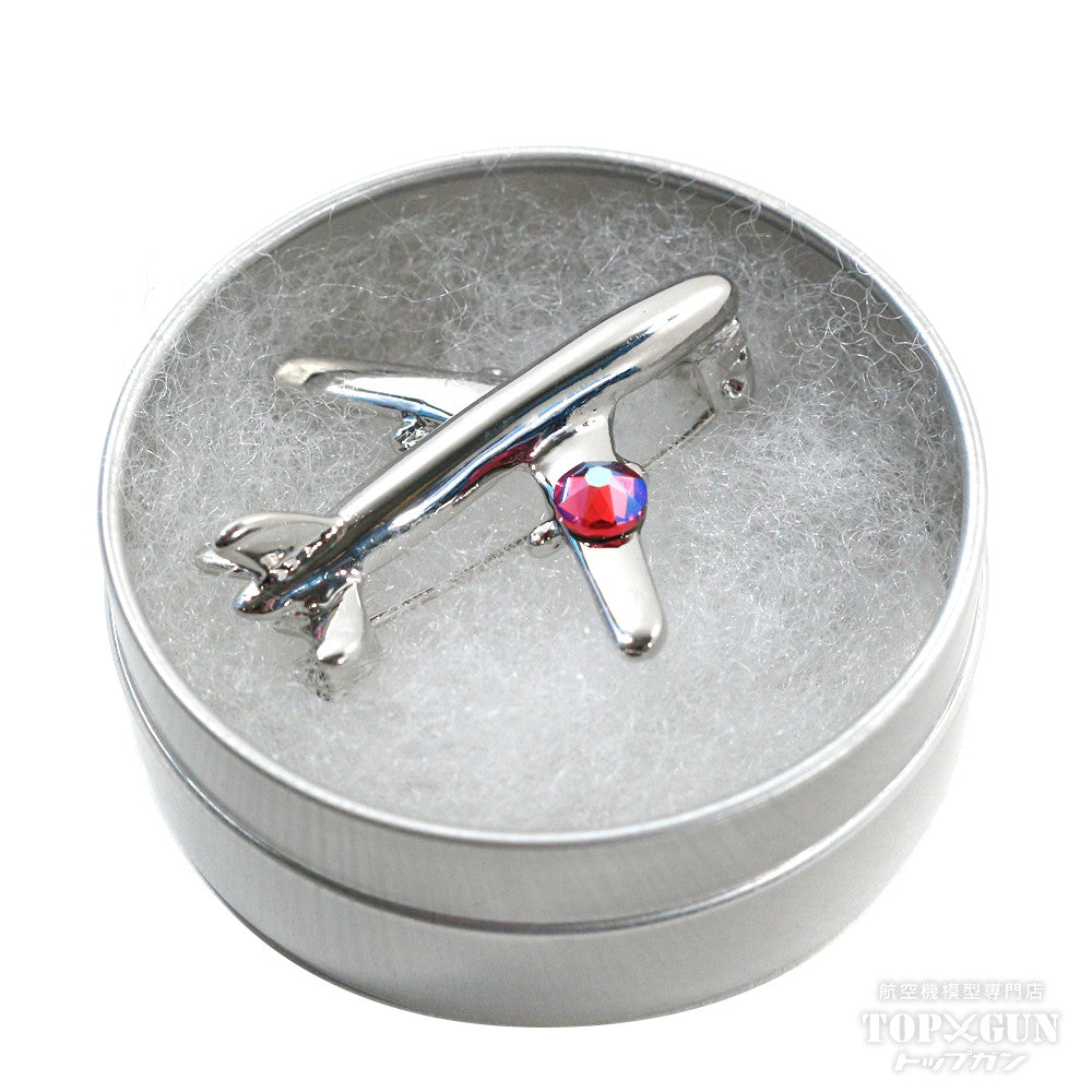 Airplane brooch silver x dawn [KUMARIAIR041]