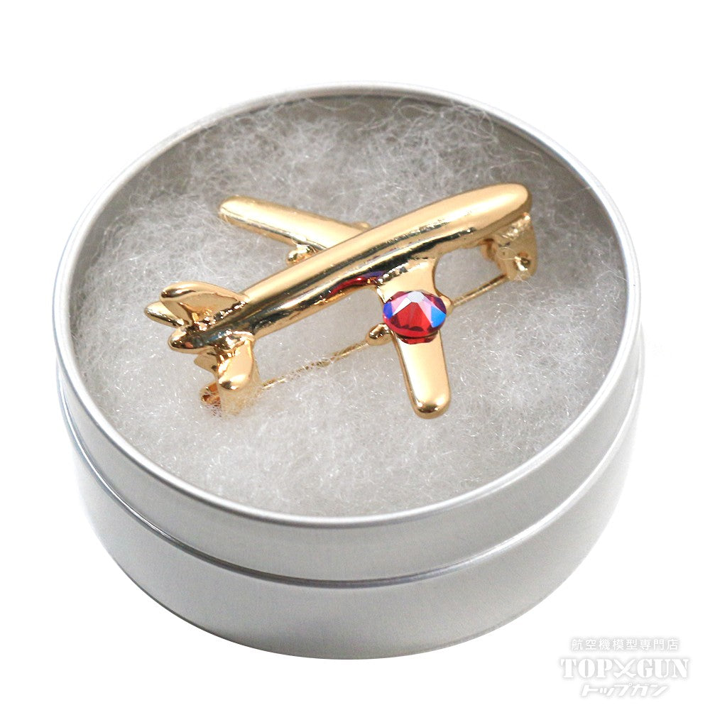 Airplane brooch gold x dawn [KUMARIAIR044]