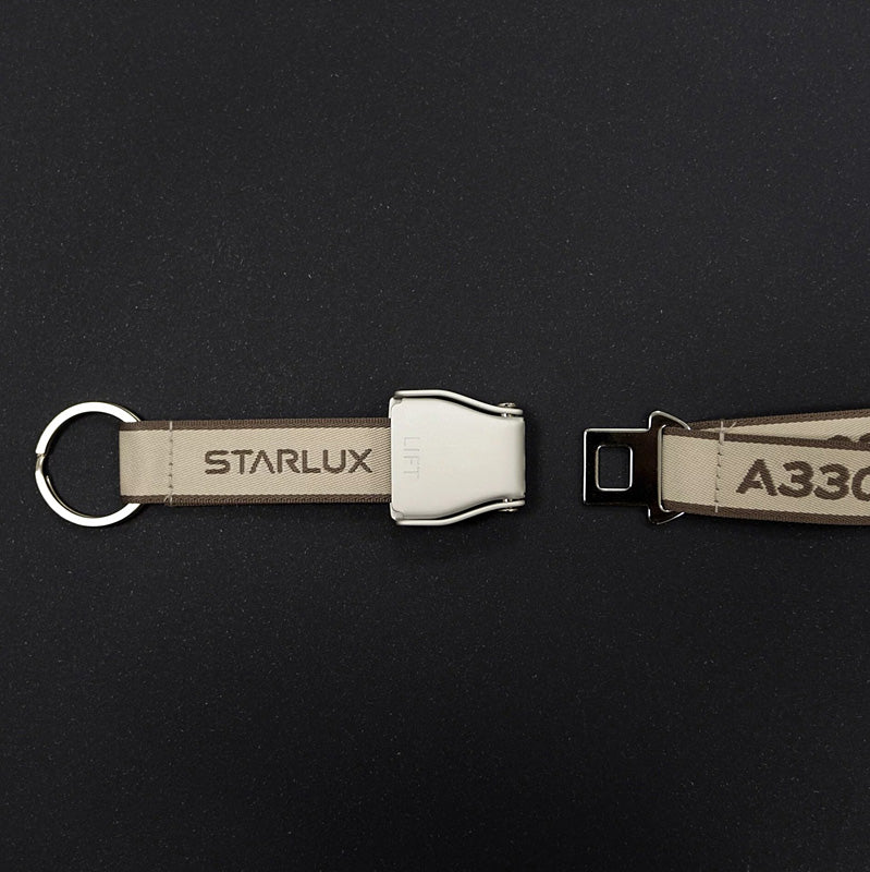 A330neo Starlux Airlines Seatbelt Strap &amp; Key Ring [LGP200062]