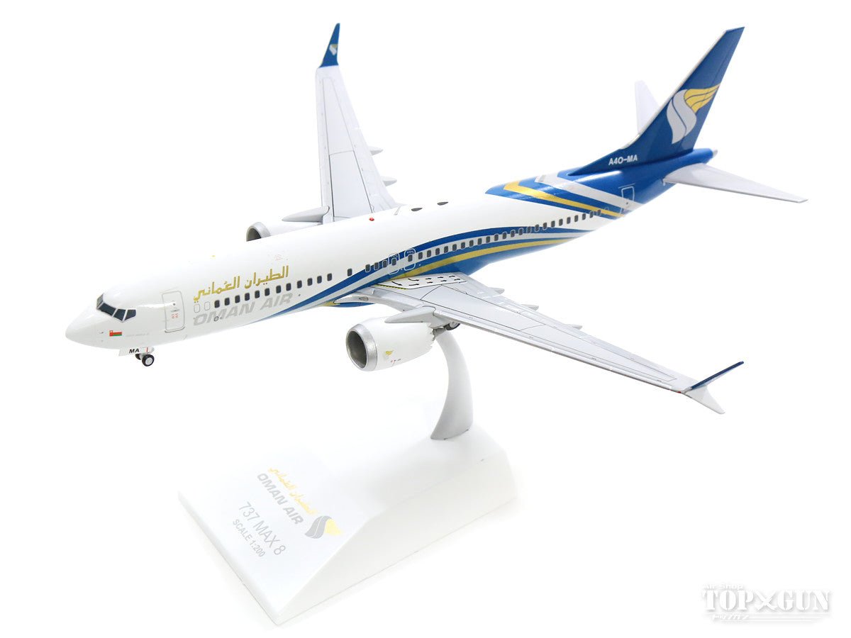 737-8 MAX Oman Air A4O-MA (stand included) 1/200 [LH2122]