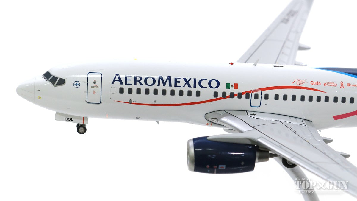 737-700w Aeromexico "Por Un Mexico Sin Cancer De Mama" XA-GOL with stand 1/200 [LH2181]