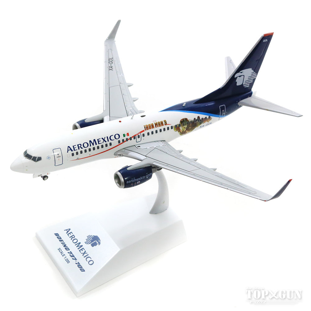 737-700 Aeromexico "Iron Man 3" XA-GOL (stand included) 1/200 [LH2182]